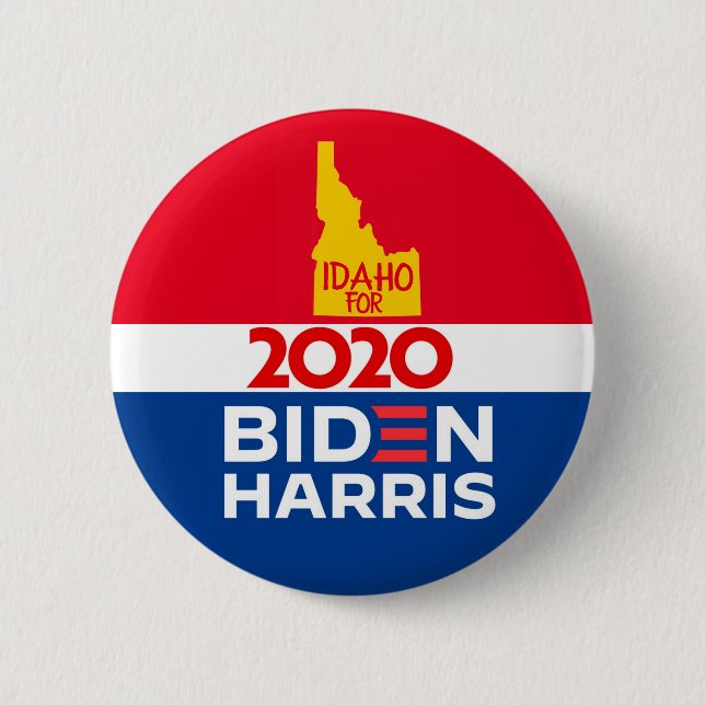Idaho for Biden Harris 2020 Button (Front)