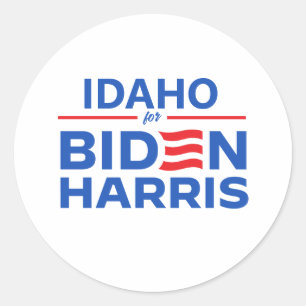 Idaho for Biden Harris Classic Round Sticker