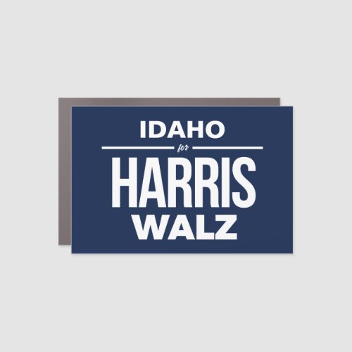 Idaho for Harris Walz Car Magnet