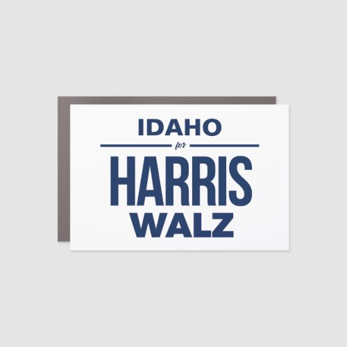 Idaho for Harris Walz Car Magnet