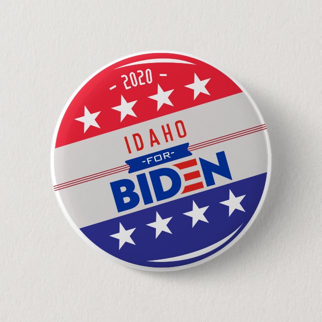 IDAHO for Joe Biden for President 2020 Button (Front)