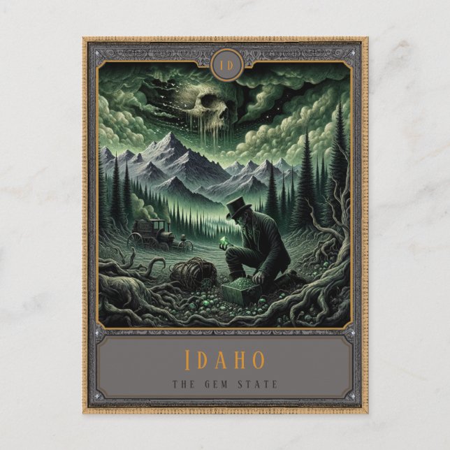 Idaho | Gothic Art Postcard (Front)