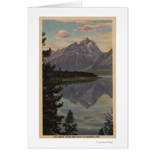 Idaho - Grand Teton Reflection on Jackson Lake (Front)