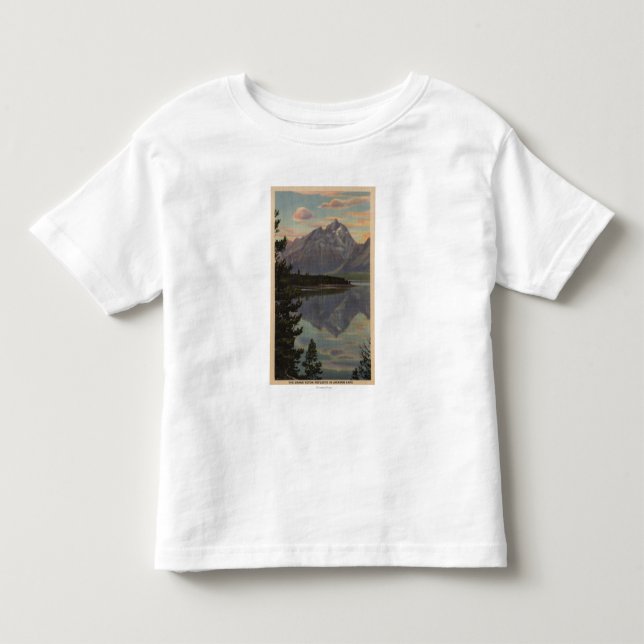 Idaho - Grand Teton Reflection on Jackson Lake Toddler T-shirt (Front)