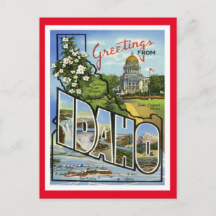 Idaho Greetings From US States Postcard