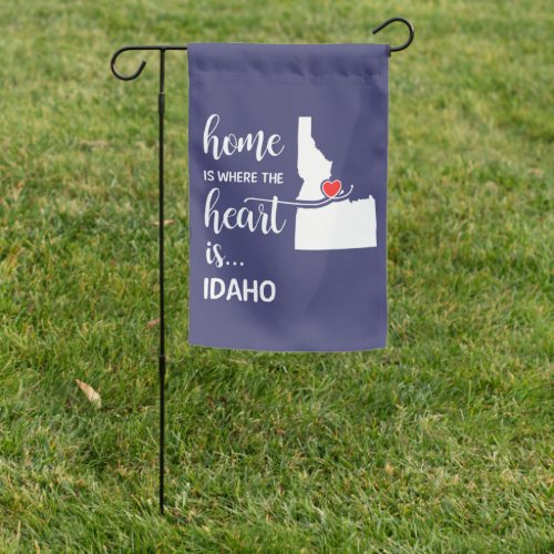 Idaho Home is where the heart is Garden Flag