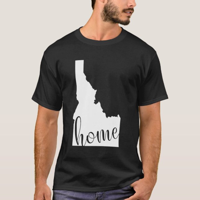 Idaho Home State Map Hoodie T-Shirt (Front)