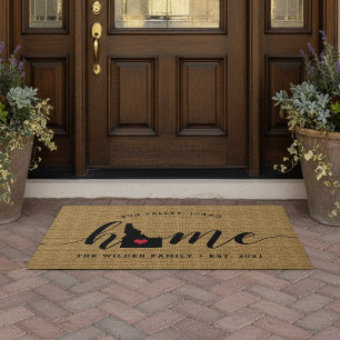 Idaho Home State Personalized Doormat