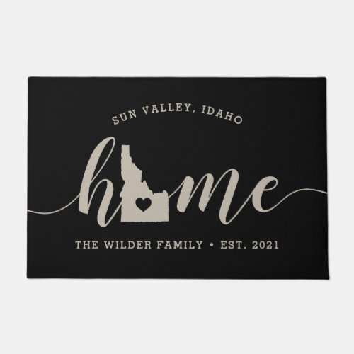 Idaho Home State Personalized Doormat