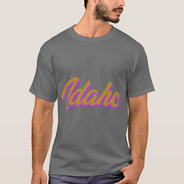 Idaho ID American State Pride Love 6 T-Shirt (Front)