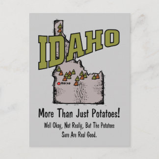 Idaho ID US Motto ~ More Than Just Potatoes Postcard