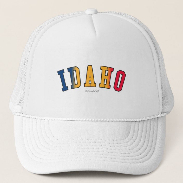 Idaho in State Flag Colors Mesh Hat