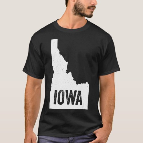 Idaho Iowa Idawa Where Are You From Funny Geograph T_Shirt