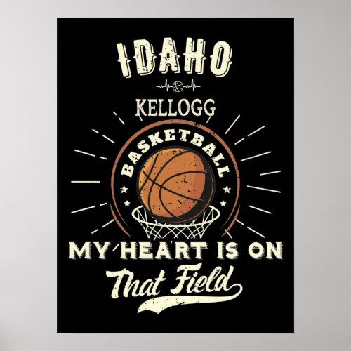 Idaho Kellogg American Basketball Poster