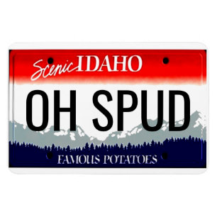 Idaho License Plate Flexible Magnet