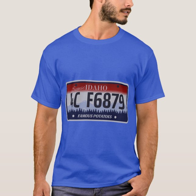 Idaho License Plate T-Shirt (Front)
