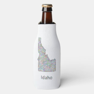 Idaho map bottle cooler