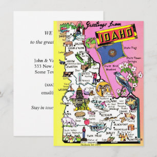 Idaho Map Moving Announcement