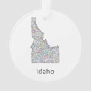 Idaho map ornament