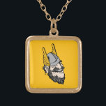 Idaho Mascot Gold Plated Necklace<br><div class="desc">Check out these University of Idaho designs! Show off your University of Idaho Pride with these new University products. These make the perfect gifts for the University of Idaho student, alumni, family, friend or fan in your life. All of these Zazzle products are customizable with your name, class year, or...</div>