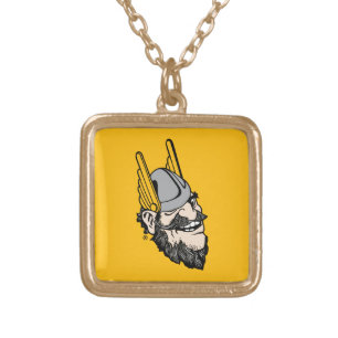 Idaho Mascot Gold Plated Necklace