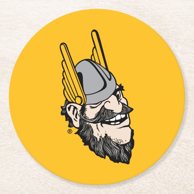 Idaho Mascot Round Paper Coaster (Front)