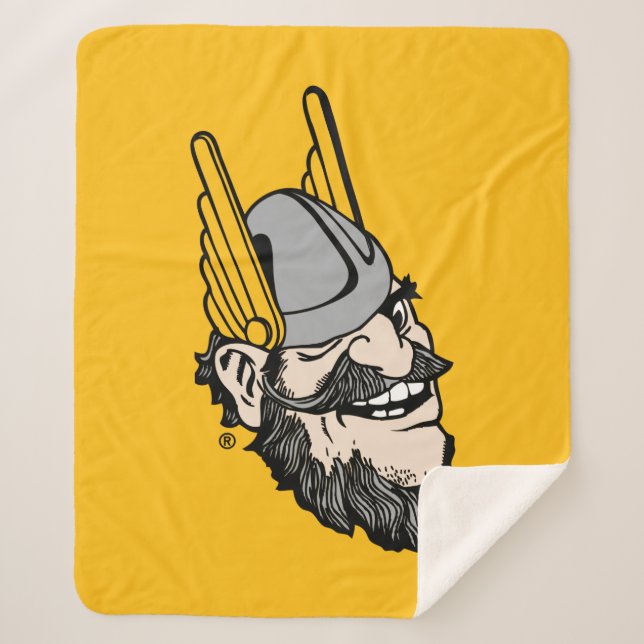 Idaho Mascot Sherpa Blanket (Front)