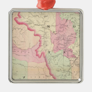 Idaho, Montana west Metal Ornament