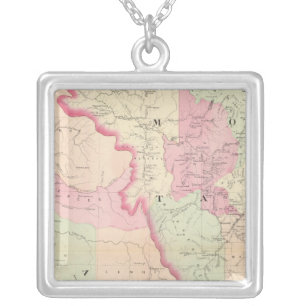 Idaho, Montana west Silver Plated Necklace