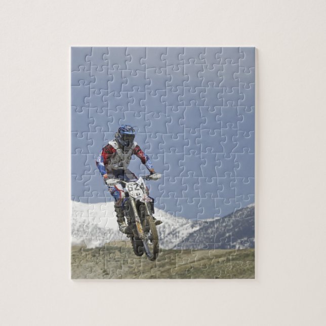 Idaho, Motocross Racing, Motorcycle Racing Jigsaw Puzzle (Vertical)
