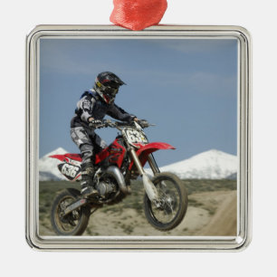 Idaho, Motocross Racing, Motorcycle Racing Metal Ornament