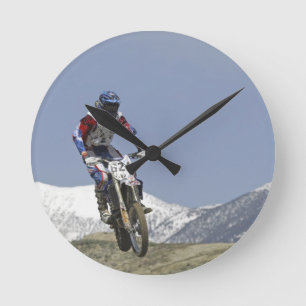 Idaho, Motocross Racing, Motorcycle Racing Round Clock