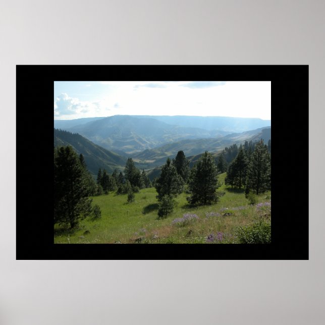 Idaho Mountain Landscape Poster (Front)