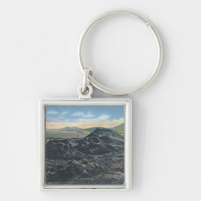 Idaho National Park Big Crater Rim Keychain (Front)