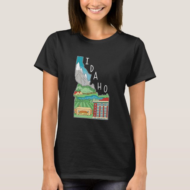 Idaho Nature Landscape T-Shirt (Front)