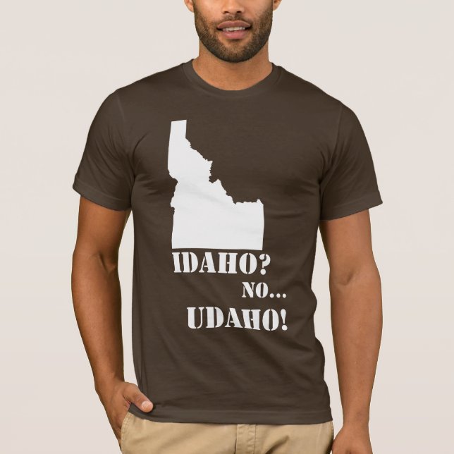 Idaho No Udaho Map T-Shirt (Front)