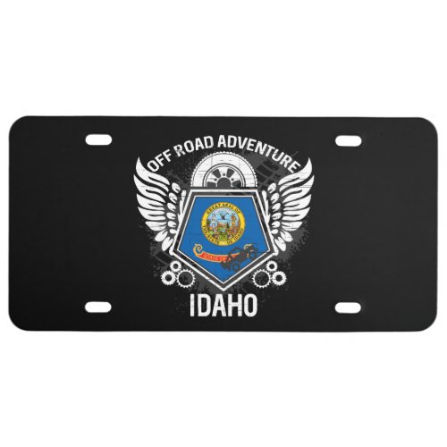 Idaho Off Road Adventure 4x4 Trails Mudding License Plate