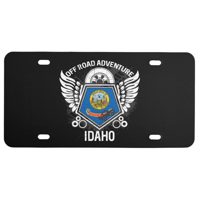 Idaho Off Road Adventure 4x4 Trails Mudding License Plate (Front)