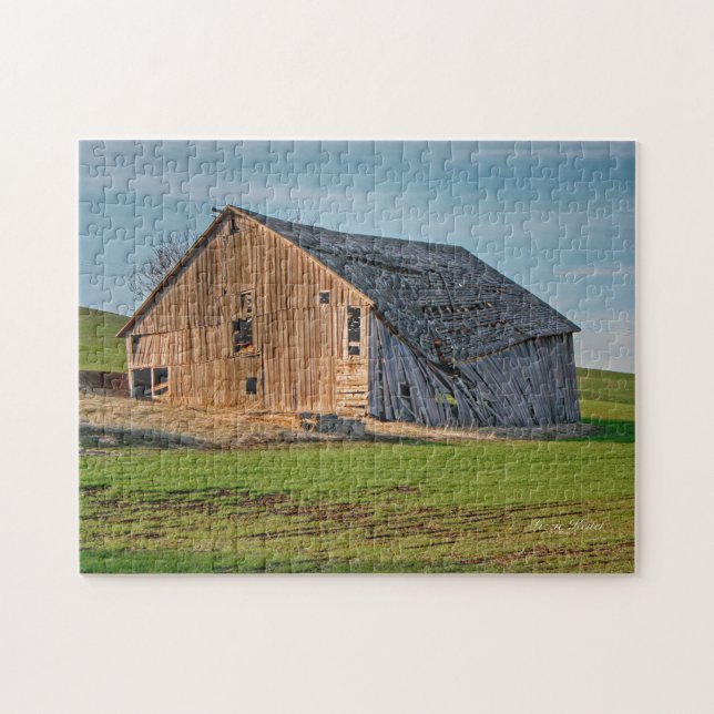 Idaho Palouse Old Barn Jigsaw Puzzle (Horizontal)