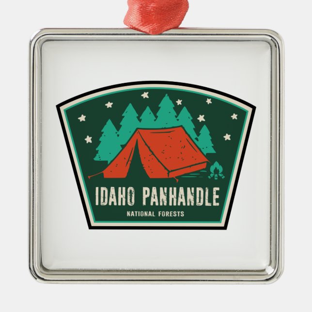 Idaho Panhandle National Forests Camping Metal Ornament (Front)