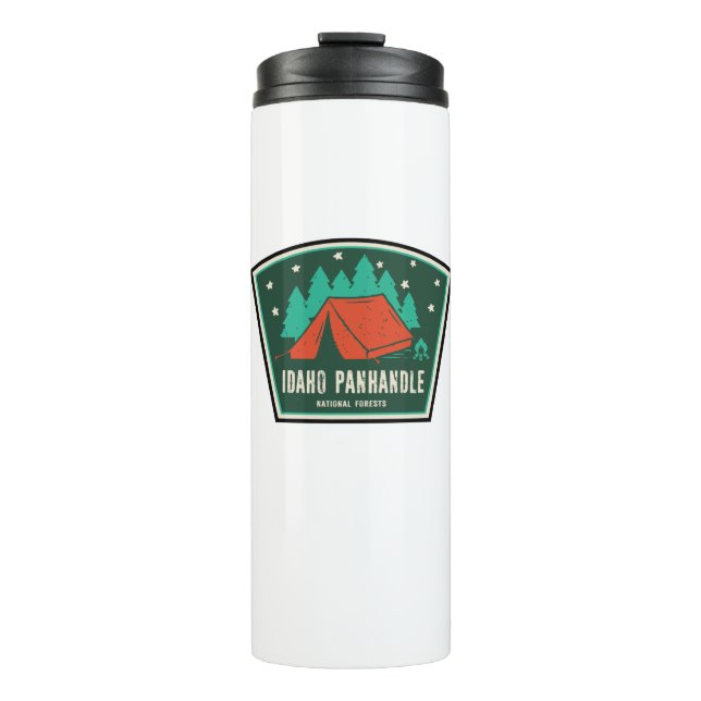 Idaho Panhandle National Forests Camping Thermal Tumbler (Front)
