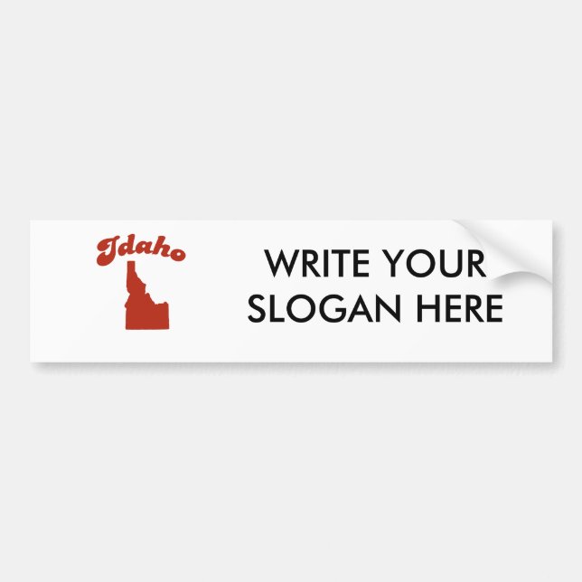 IDAHO Red State Bumper Sticker (Front)