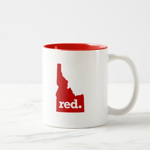 IDAHO RED STATE Two_Tone COFFEE MUG