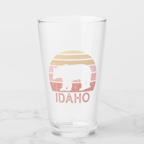 Idaho Retro Bear Glass