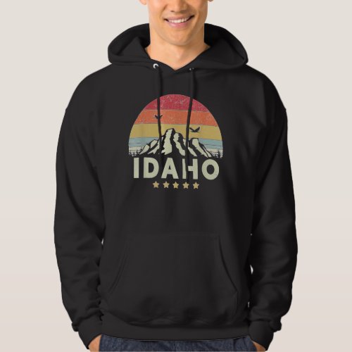 Idaho Retro Style ID USA Hoodie