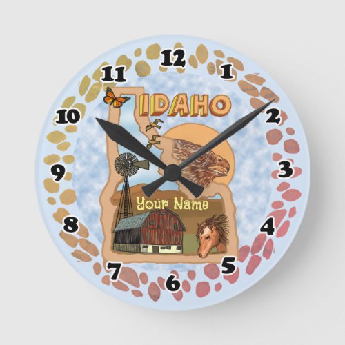 Idaho round clock