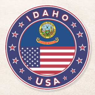 Idaho Round Paper Coaster