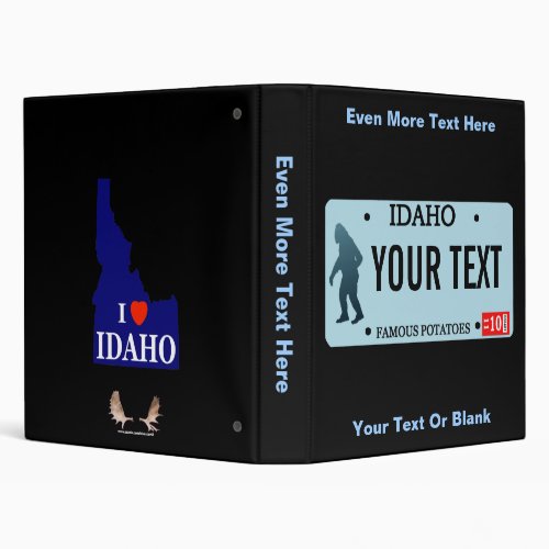 Idaho Sasquatch License Plate Binder