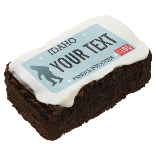 Idaho Sasquatch License Plate Brownie