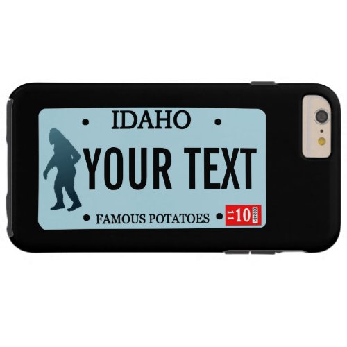 Idaho Sasquatch License Plate Tough iPhone 6 Plus Case